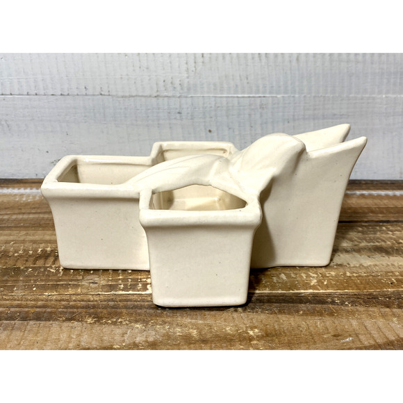 Vintage 1941 Nelson McCoy Pottery Cross Planting Dish - Picture 8 of 12